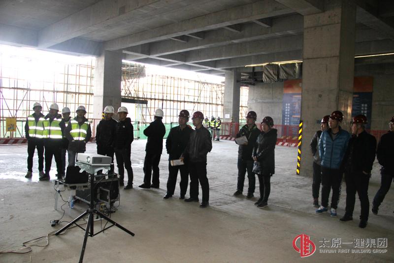 集团公司组织各基层单位施工现场观摩
